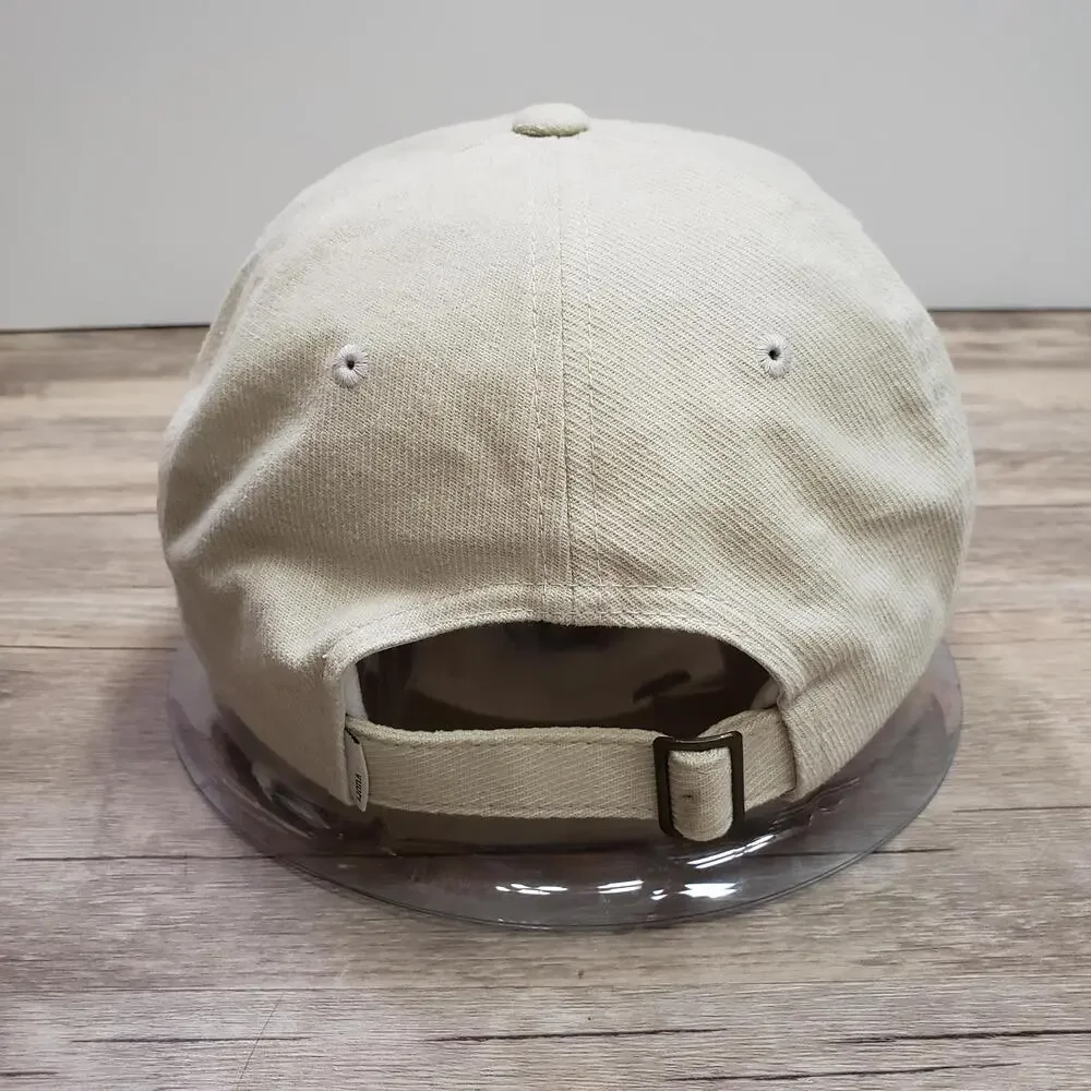 Vuori Actv Club Hat Cap Strap Back Mens One Size Beige Cotton Twill Baseball